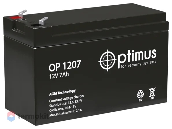 Аккумулятор резервный ZONT Optimus AP1207