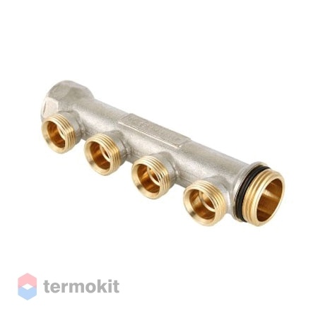 Коллектор Valtec с наружной резьбой 1" x 3/4", "евроконус" на 2 отвода