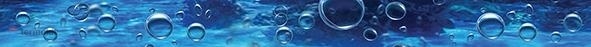 Керамическая плитка Ceramica Classic Waterlife Bubbles ultramarine Бордюр 50x4