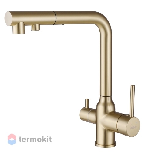 Смеситель для кухни ABBER Emotion золото матовое AF8814G