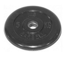 Диск обрезиненный MB Barbell 31 мм, 5 кг MB-PltB31-5