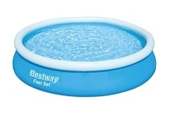 Бассейн Bestway надувной круглый 366х76 см, фильтрующий насос (220-240В), 57274