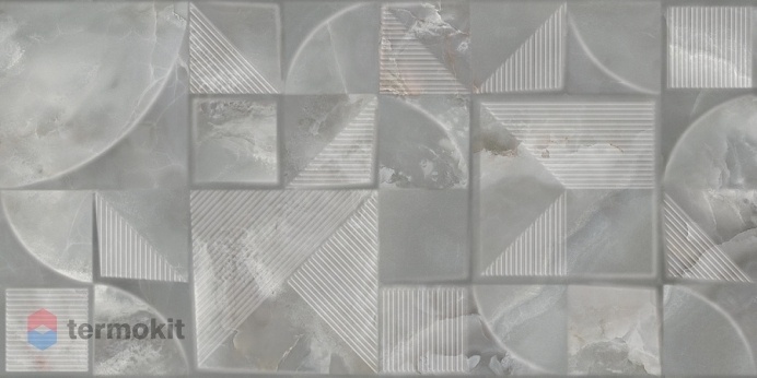 Керамическая плитка Azori Opale Grey Struttura настенная 31,5х63