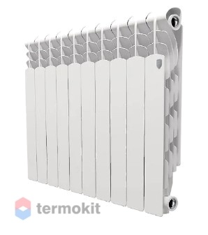 Алюминиевый радиатор Royal Thermo Revolution 500 \ 10 секций \ с боковым подключением