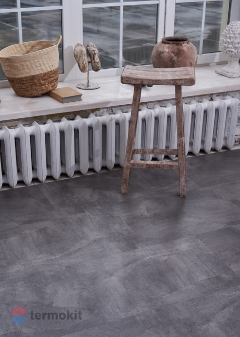 Кварцвиниловая плитка Vinilam Ceramo Stone 6 мм Серый Бетон 61602