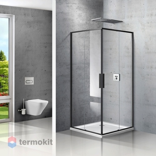 Душевой уголок Vincea Slim 1950x900x900 матовый черный VSS-2SL900CLB