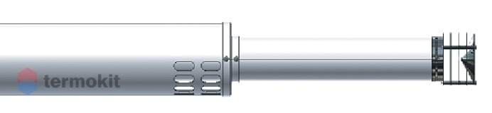 BAXI Коаксиальная труба с наконечником DN 60/100 мм, длина 1100мм