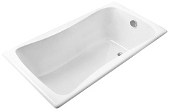Чугунная ванна Jacob Delafon BLISS 1700x750 без отверстий для ручек E6D902-0