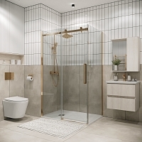 Душевой уголок Grossman Classic 1950x1000x700 золото сатин 120.K33.04.1080.32.00