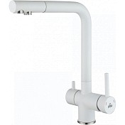 Смеситель для кухни Paulmark Skalen белый металлик Sk213020-431