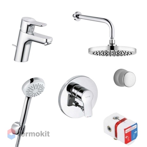 Комплект смесителей для ванной комнаты Kludi Pure&Easy 376300565