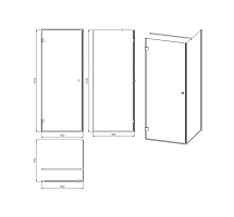 Душевой уголок STWORKI Орхус 2000x900x900 MV-OR-90x90-CR-T