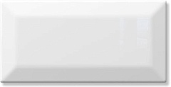 Керамическая плитка Tau Ceramica Biselado Classic White brillo настенная 7,5х15