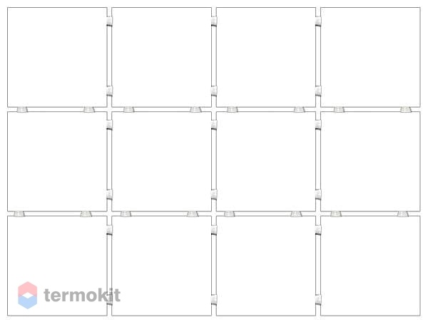 Керамическая плитка Kerama Marazzi Конфетти Белый полотно 1230 Настенная 30x40
