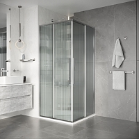 Душевой уголок Niagara Nova 1950x1000x1000 (рифленое стекло) хром NG-4624-34