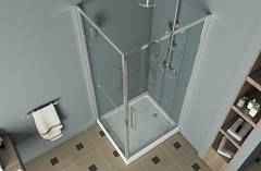 Душевой уголок Bravat Line 2000x900x900 хром BS090.2116A