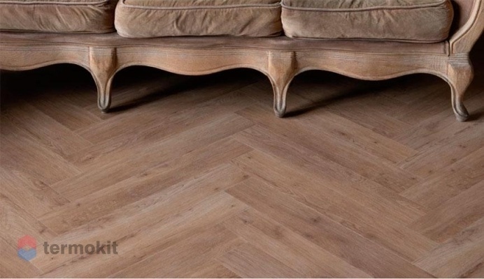 Кварцвиниловая плитка Vinilam Vinilpol Herringbone Click 9965 Паркет Бруно