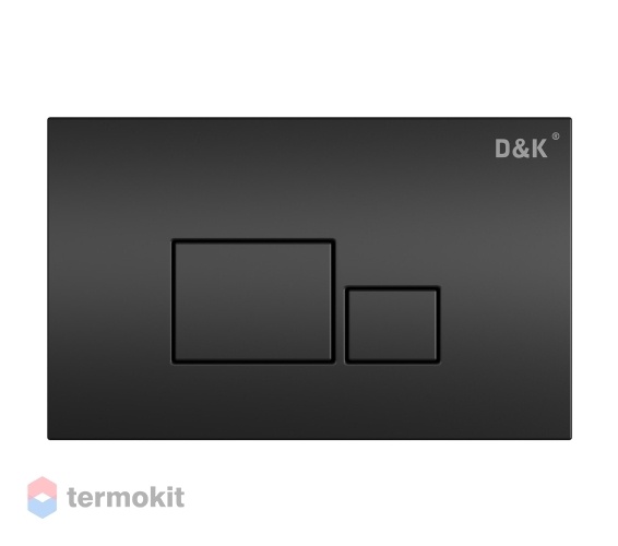 Клавиша смыва D&K Quadro черный DB1519025