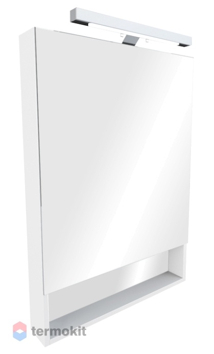 Зеркальный шкаф Roca The Gap Original 70 подвесной с подсветкой белый глянец ZRU9302886