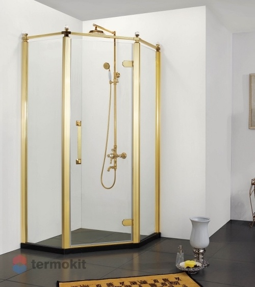 Душевой уголок Azario ONTARIO 2000x900x900 золото AZ-NBB3231 900