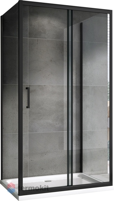 Душевой уголок ABBER Schwarzer Diamant 1950x1700x800 черный AG30170B-S80B-S80B