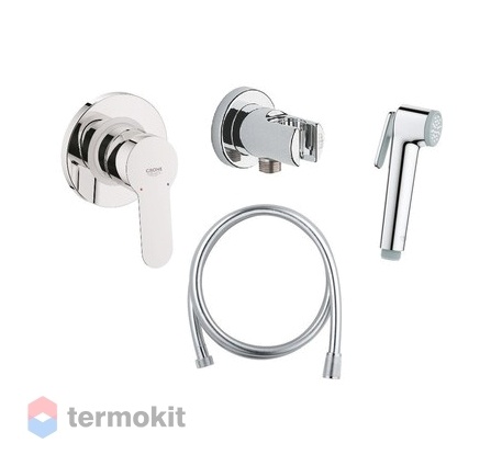 Встраиваемый смеситель с гигиеническим душем Grohe BauEdge 124898