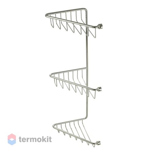 Полка-решетка угловая Migliore COMPLEMENTI 3-х ярусная хром 22043