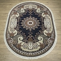 Ковёр Kitroom Табриз 160х230 овальный синий 25740
