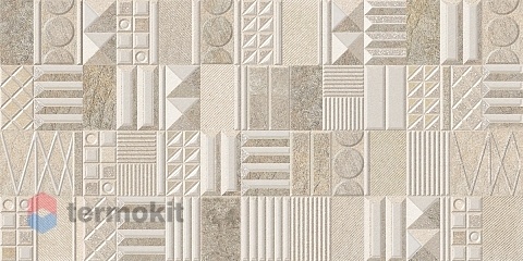 Керамическая плитка Azori Stone Geometria декор 31,5х63