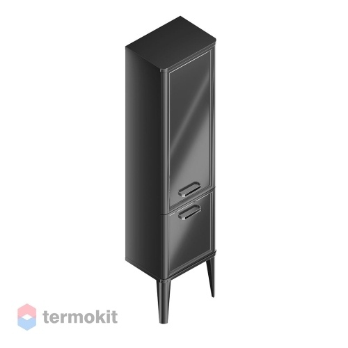 Шкаф-колонна Kerama Marazzi Pompei 43 напольный/подвесной черный глянцевый PO.N.150\BLK