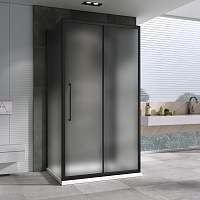 Душевой уголок ABBER Schwarzer Diamant 1950x800x1000 черный AG30100BMH-S80BM-S80BM