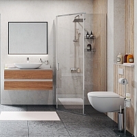 Душевой уголок WasserKRAFT Leine 2000x1000x1000 хром 35P38