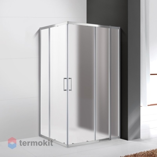 Душевой уголок Cezares Molveno 1950x1100x900 (рифленое стекло) хром MOLVENO-AH-21-90+20-P-Cr
