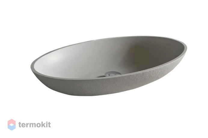 Раковина накладная ACQUABELLA ON-TOP Серый ON-TOP OVAL SLATE MARFIL