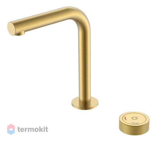 Смеситель для раковины Boheme TECH автоматический Matt Gold 158-MG