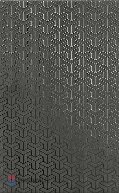 Керамическая плитка Kerama Marazzi Ломбардиа HGD/D371/6400 декор антрацит 25x40x8