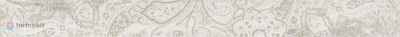 Керамогранит Ascot Gemstone Listello Carpet White 6x58,5