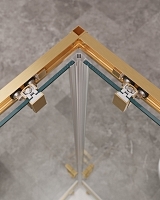 Душевой уголок Cezares Molveno 1950x1200x900 брашированное золото MOLVENO-AH-21-90+30-C-BORO-IV