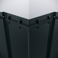 Душевой уголок Grossman Classic 1950x800x800 (тонированное стекло) черный матовый 300.K33.04.8080.21.10