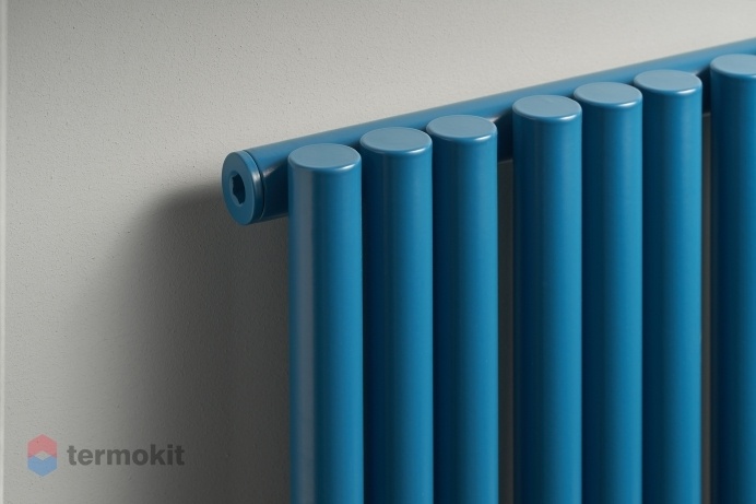 Стальной трубчатый радиатор Empatiko Takt S1-1432-200/36 секции с боковым подключением цвет Evening Blue