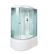 Душевая кабина Deto L 120x80 Хром (рифленое стекло) L 920 R с гидромассажем