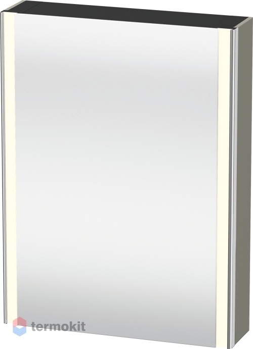 Зеркальный шкаф Duravit XSquare 60 с подсветкой Каменно-серый XS7111L9292
