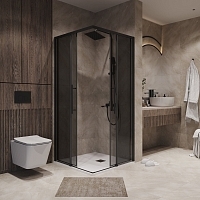 Душевой уголок Niagara Nova 1950x800x800 (тонированное стекло) черный матовый NG-2828-34BLACK