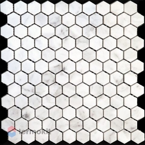 Мраморная мозаика Natural Paladium 7M088-DP (Carrara) 28,5х29,5