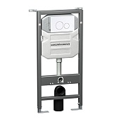 Инсталляция для унитаза Ceramica Nova Envision с клавишей смыва Round белый CN1001W