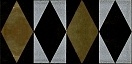 Керамическая плитка Kerama Marazzi Граньяно геометрия золото NT/A217/16013 Декор 7,4x15