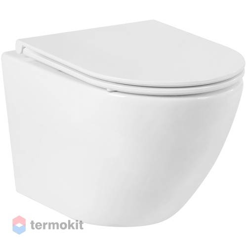 Унитаз подвесной BelBagno Sfera-R с сиденьем микролифт BB046CHR+BB870SC