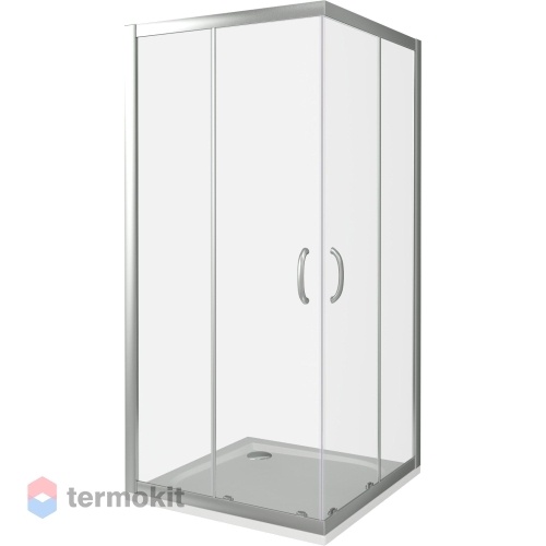 Душевой уголок Good Door Infinity 1850x800x800 хром (матовое стекло) ИН00015