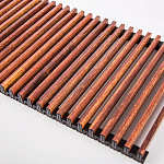 Декоративные решетки Techno серия Elite Decor ширина 380 мм Орех темный