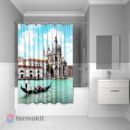 Шторка для ванной IDDIS Venice moments 180х200 с рисунком 540P18Ri11